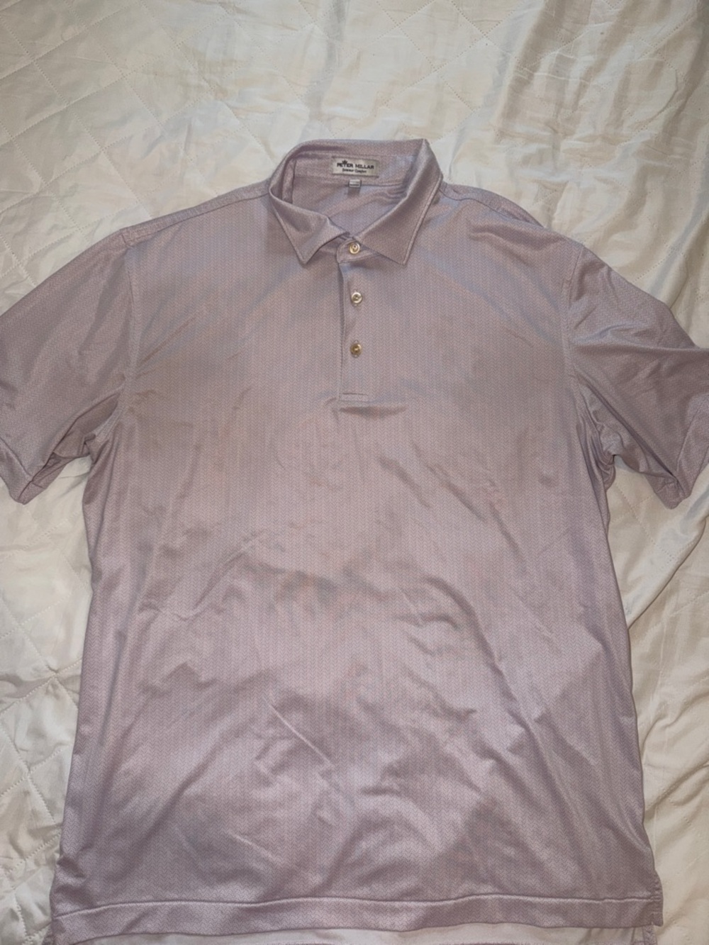 Peter Millar Men's Short Sleeve Polo Shirt - Light Lavender